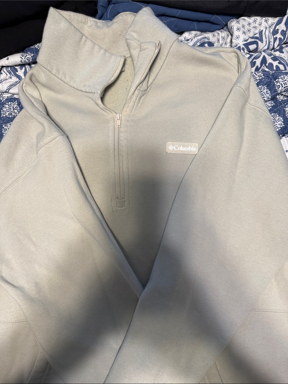 Columbia Women’s Light Gray Half-Zip Fleece Pullover
